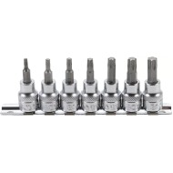 Behajtófej-készlet , 10 mm (3/8') , T-profil (Torx) , 7 darabos (BGS-5108) Behajtófej-készlet , 10 mm (3/8') , T-profil (Torx) , 7 darabos (BGS-5108)