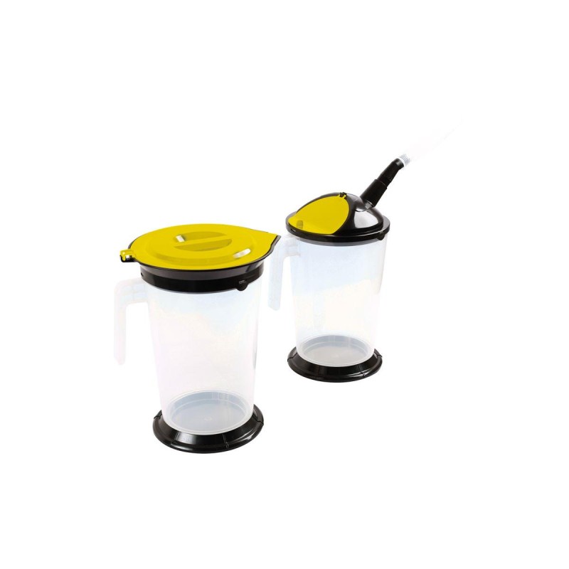 Olajbetöltő kanna 5 literes 2 db-os készlet skálázott extra áttetsző (LAS-7126) Olajbetöltő kanna 5 literes 2 db-os készlet skálázott extra áttetsző (LAS-7126)