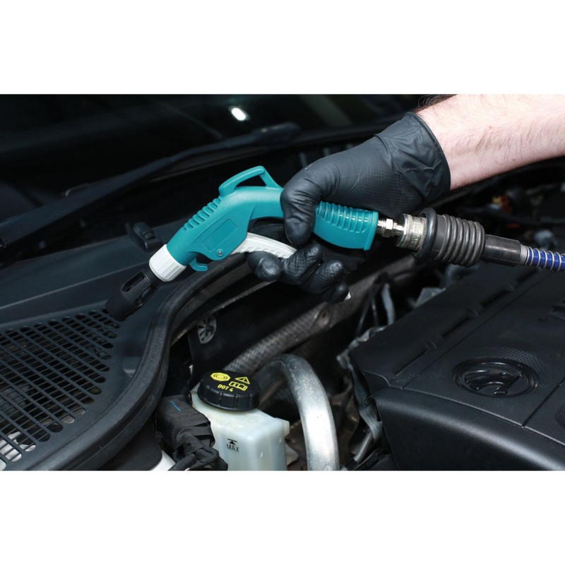 Lefújó pisztoly profi 9 db-os klt. spec. gyorscsatis cserélhető fejek (LAS-7835) Lefújó pisztoly profi 9 db-os klt. spec. gyorscsatis cserélhető fejek (LAS-7835)