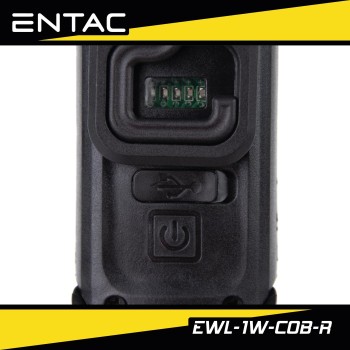 Szerelőlámpa (zseb) LED 3W XPE + 1W COB mágneses,USB, akkus - Entac (EWL-1W-COB) Szerelőlámpa (zseb) LED 3W XPE + 1W COB mágneses,USB, akkus - Entac (EWL-1W-COB)