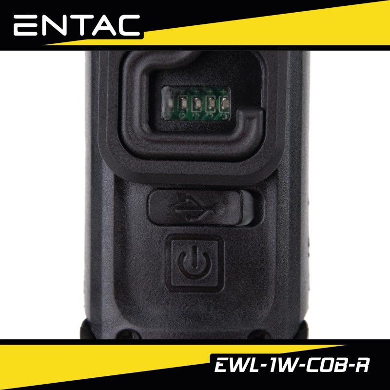 Szerelőlámpa (zseb) LED 3W XPE + 1W COB mágneses,USB, akkus - Entac (EWL-1W-COB) Szerelőlámpa (zseb) LED 3W XPE + 1W COB mágneses,USB, akkus - Entac (EWL-1W-COB)
