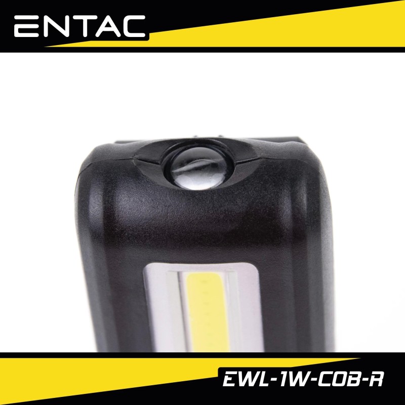 Szerelőlámpa (zseb) LED 3W XPE + 1W COB mágneses,USB, akkus - Entac (EWL-1W-COB) Szerelőlámpa (zseb) LED 3W XPE + 1W COB mágneses,USB, akkus - Entac (EWL-1W-COB)