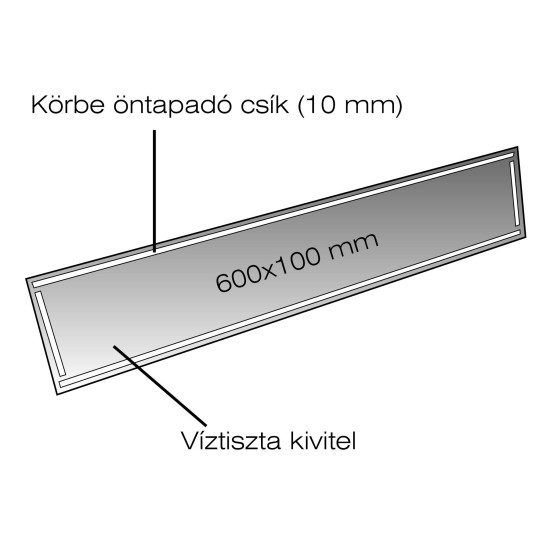 Homokfúvó szekrényhez fólia 350 + 420-hoz 1 db-os világításra (PT-SBC350/420-FV)