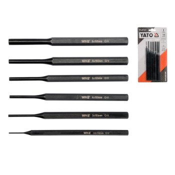 Csapszegkiütő készlet 6 db-os 150 mm - Yato Csapszegkiütő készlet 6 db-os 150 mm - Yato