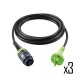 Plug it kábel H05 RN-F4/3 - 3 db-os készlet - Festool