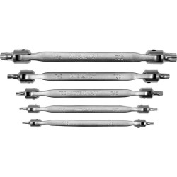 Torx csuklós külső készlet 5 db-os - 10 méret: T15 - T60 - YATO Torx csuklós külső készlet 5 db-os - 10 méret: T15 - T60 - YATO
