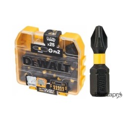 Bithegy, gépi, torziós PH2 x 25 mm 25 db-os - DeWalt Extreme