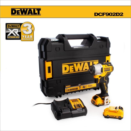 Ütvecsavarozó, akkus 12V  168 Nm 3/8 gyűrűs 2db 2Ah - DeWalt2