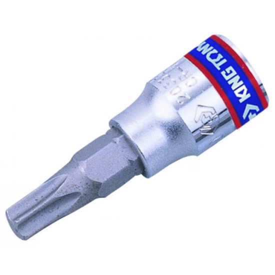 Rátűzőkulcs - crowa+bit 1/4'' torx T25 KingTony