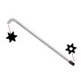 Torxkulcs ''L'' alakú extra hosszú T45 torx-lyukas torx - BGS