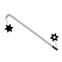 Torxkulcs ''L'' alakú extra hosszú T20 torx-lyukas torx - BGS