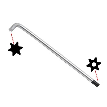 Torxkulcs ''L'' alakú extra hosszú T50 torx-lyukas torx - BGS