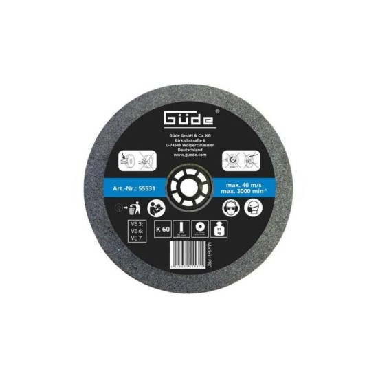 Köszörűkorong finom K60 175 mm Köszörűkorong finom K60 175 mm