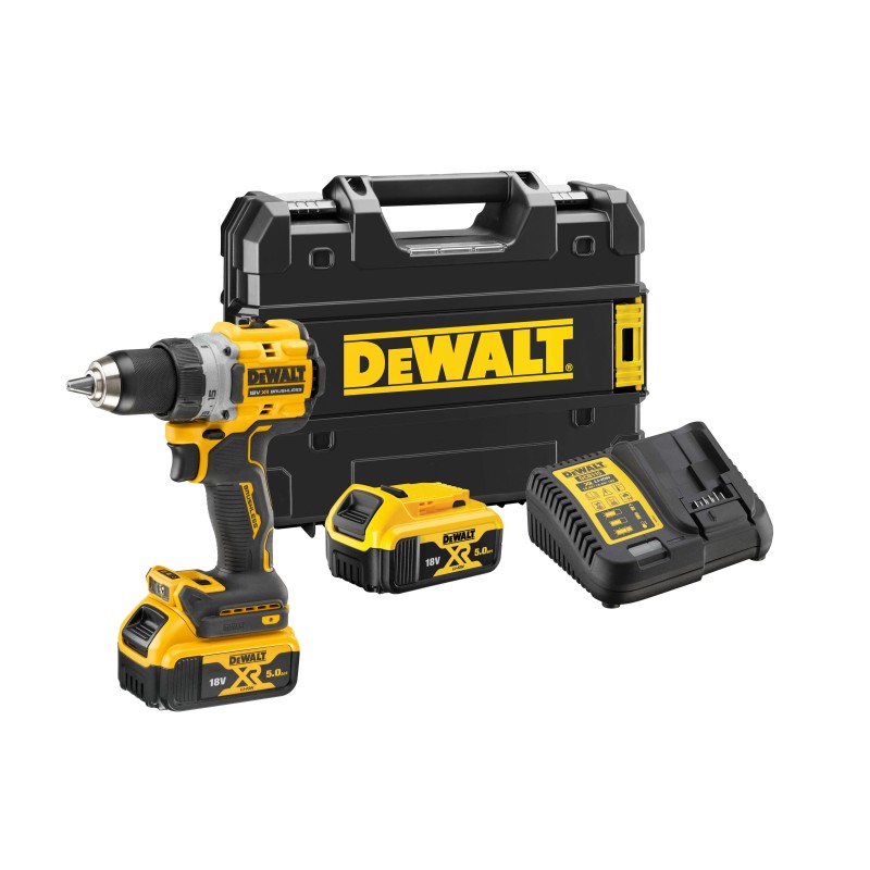 Fúró-csavarozó, akkus 18V 2db 5.0Ah Li-ion - kefementes - DeWalt Fúró-csavarozó, akkus 18V 2db 5.0Ah Li-ion - kefementes - DeWalt