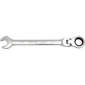 YATO YT-1676 racsnis csuklós csillag-villáskulcs 10 mm CrV 160 mm