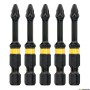 Bithegy, gépi, torziós PH3 x 25 mm - 5 részes - DeWalt Extreme