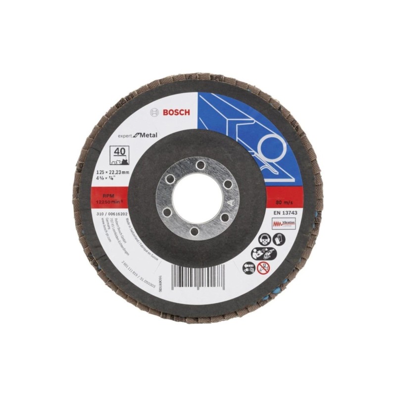 Lamellás csiszoló - D125 mm K80 B:M - Bosch