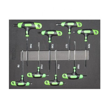 Tálcás SP Tools  ''S'' T-fogós Torx  készlet 8db-os