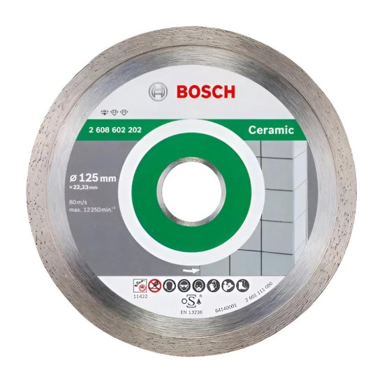 Vágókorong 125 mm Gyémánttárcsa csempéhez - Bosch (2.608.602.202)