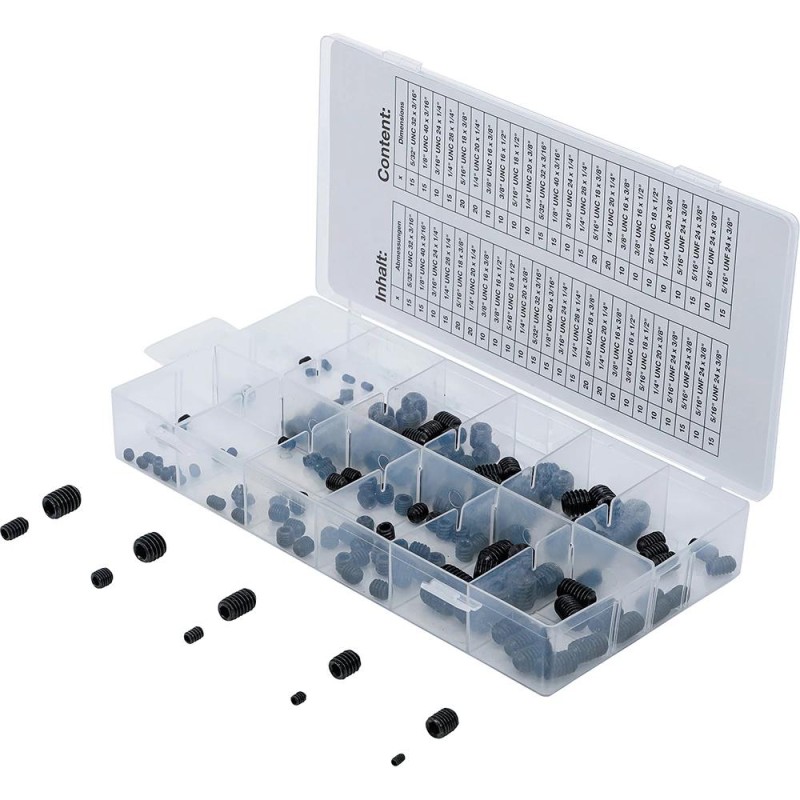 Hernyócsavar készlet 160 db-os colos Hernyócsavar készlet 160 db-os colos