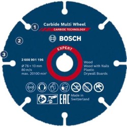 Vágókorong  76 x 10 mm gyémánttárcsa univerzális - Bosch