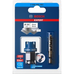 Körkivágó - lyukfűrész - Carbid fogakkal  20 mm - Bosch Körkivágó - lyukfűrész - Carbid fogakkal  20 mm - Bosch