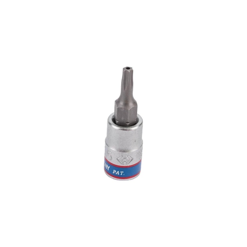 Rátűzőkulcs - crowa+bit 1/4'' torx, furatos TPX10 - King Tony