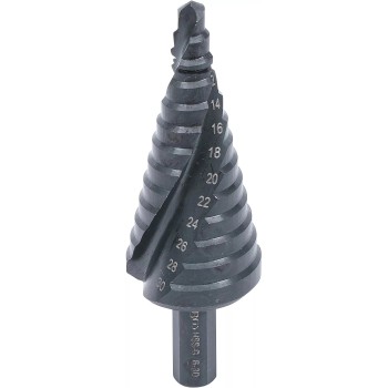Lemezfúró, lépcsős 1 db-os HSS 6-30/2 mm - BGS