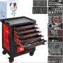 Szerszámos kocsi gyári-felszerelt 165 db-os 7 fiókos - YATO