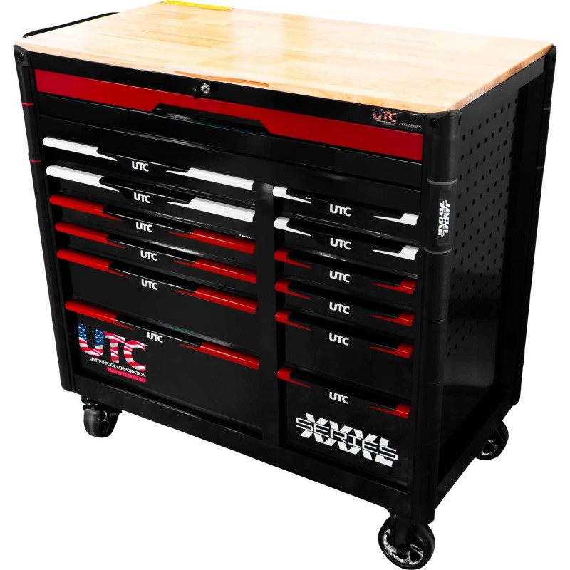 Szerszámos kocsi gyári-felszerelt 267 db-os XXXL 13 fiókos - UTC