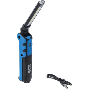 Szerelőlámpa hajlítható - akkumulátoros - COB-LED 5W - BGS Szerelőlámpa hajlítható - akkumulátoros - COB-LED 5W - BGS