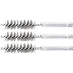 Motor-hengerfej furat tisztító kefe 1/4'' - 14 mm 3db/cs - BGS