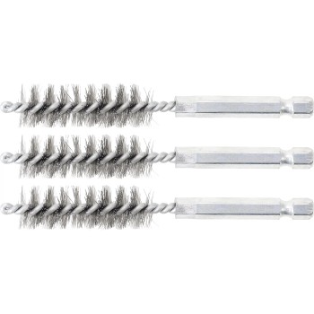 Motor-hengerfej furat tisztító kefe 1/4'' - 14 mm 3db/cs - BGS