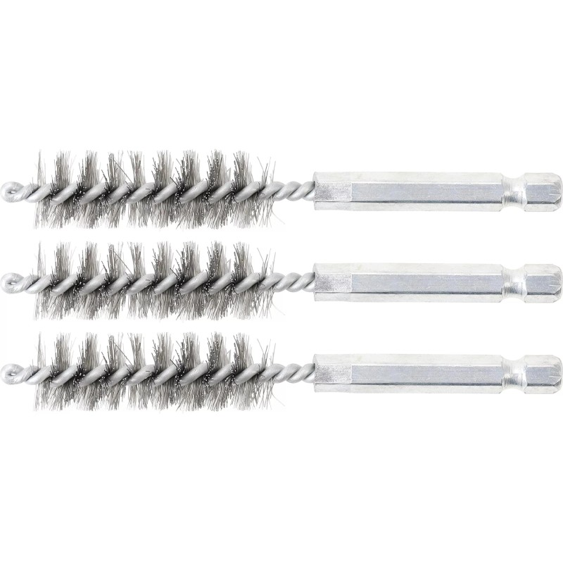 Motor-hengerfej furat tisztító kefe 1/4'' - 14 mm 3db/cs - BGS