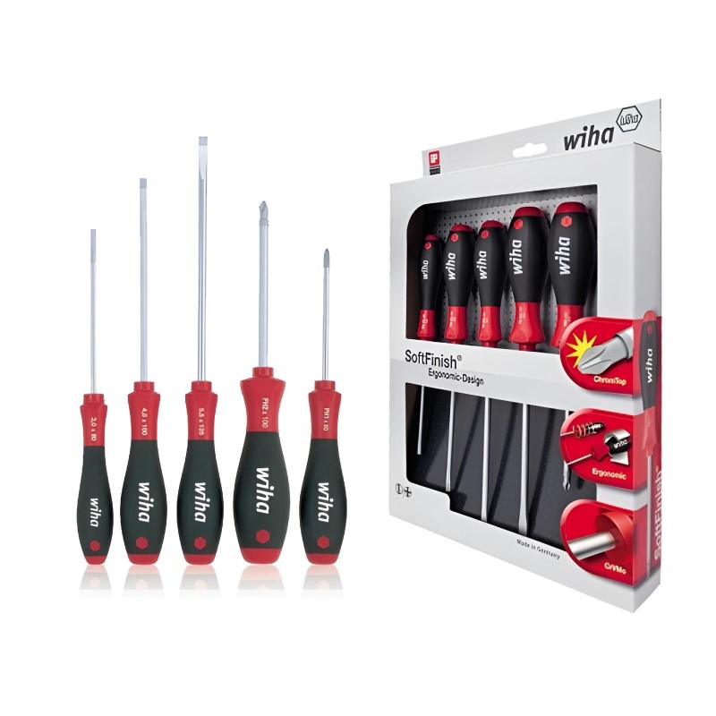 Csavarhúzó készlet - 5 részes - SL PH SoftFinish markolat - Wiha Csavarhúzó készlet - 5 részes - SL PH SoftFinish markolat - Wiha