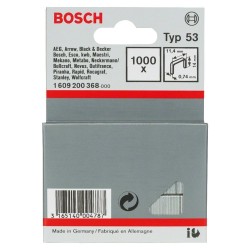 Tűzőkapocs 53-as típus - 14 mm 1000 db - Bosch Tűzőkapocs 53-as típus - 14 mm 1000 db - Bosch