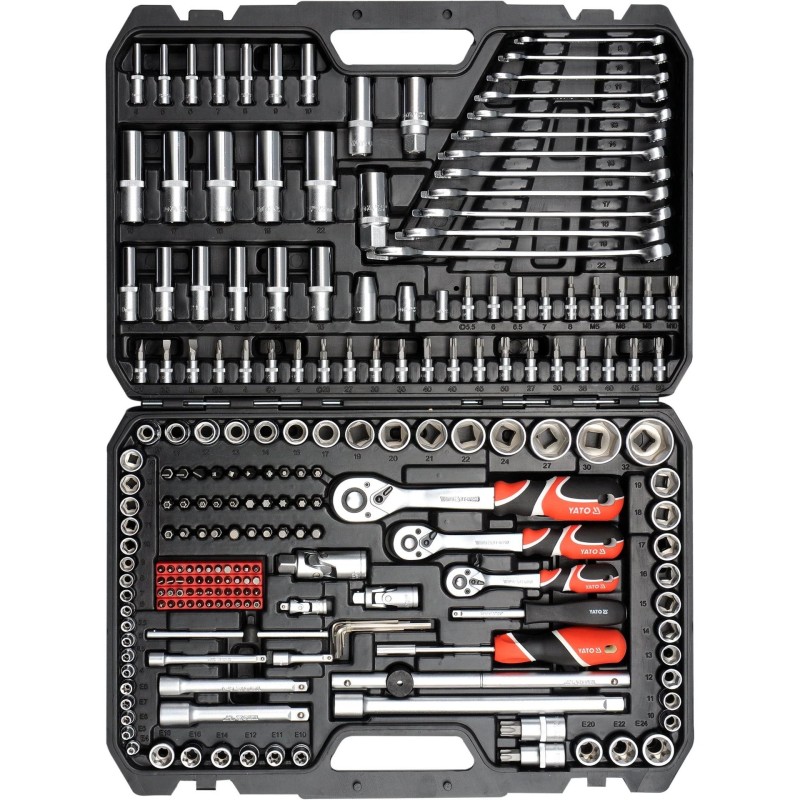 Dugókulcs készlet 1/4'' - 3/8'' - 1/2'' - 216r. - Yato Dugókulcs készlet 1/4'' - 3/8'' - 1/2'' - 216r. - Yato