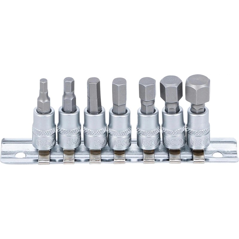 Rátűzőkulcs - crowa+bit 1/4'' imbusz készlet 7 db-os, 4 - 12 mm