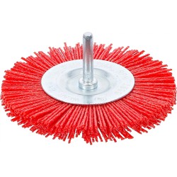 Csapos csiszoló 100 mm - Nylon műanyag piros kefe - BGS Csapos csiszoló 100 mm - Nylon műanyag piros kefe - BGS