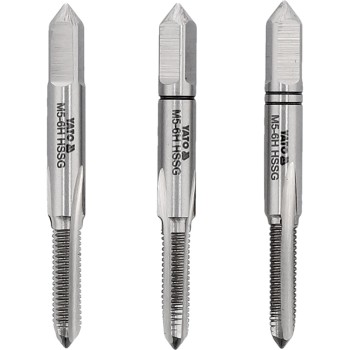 Menetfúró kézi készlet M05 x 0,8 - 3 db-os - Yato