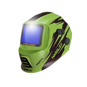 Hegesztőpajzs automata 74 x 108 mm 4 érzékelős LED munkalámpa Zöld Hegesztőpajzs automata 74 x 108 mm 4 érzékelős LED munkalámpa Zöld