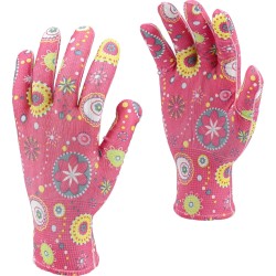 Kesztyű - kertész - polyester - rózsaszín 8/M Kesztyű - kertész - polyester - rózsaszín 8/M