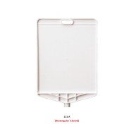 Információs tábla 35 x 41 cm - négyszögletű - feliratozható - Evelux