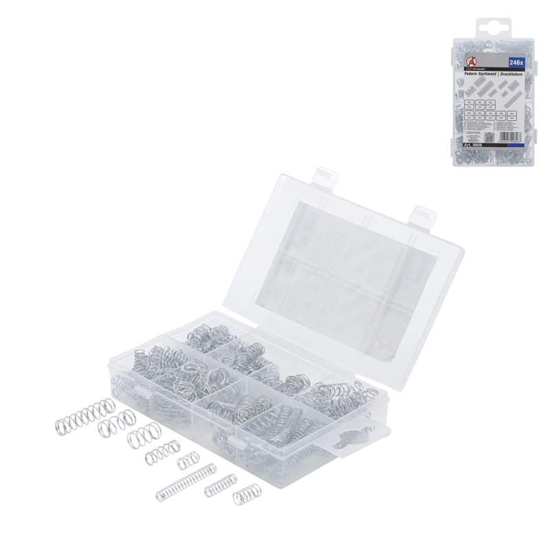 Rugó készlet 246 db-os - nyomó rugók - BGS Rugó készlet 246 db-os - nyomó rugók - BGS