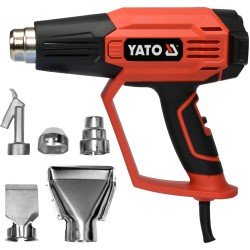 Hőlégfúvó digitális, 2 fokozat 1600W, 500 l/perc, 50-650°C - Yato