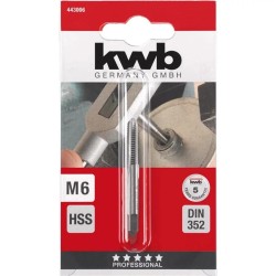 Menetfúró gépi, egyenes hornyú  M 6 HSS - KWB
