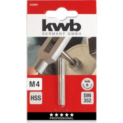 Menetfúró gépi, egyenes hornyú  M 4 HSS - KWB