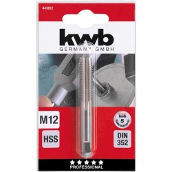 Menetfúró gépi, egyenes hornyú  M12 HSS - KWB