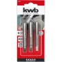 Menetfúró kézi készlet M12 x 1.75 - 3 db-os HSS - KWB