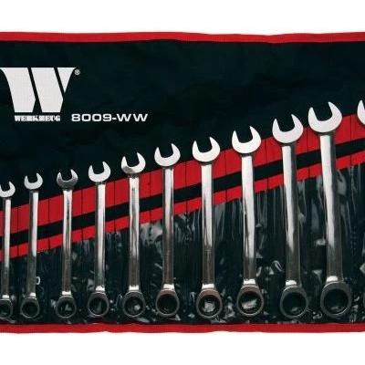 Csillag-Villás racsnis készlet 12 db-os szerszámos kocsiba habtálcás 1/3